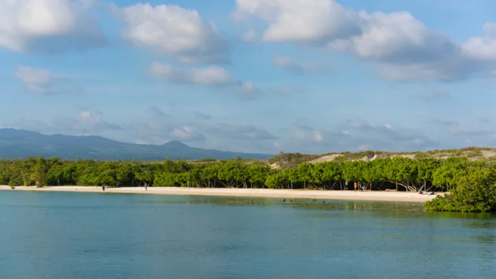 Efter en vandretur kan man snorkle ved Tortuga Bay på Galapagos. Foto Viktors Farmor