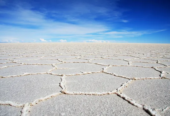 Saltsletterne Salar de Uyuni er resterne efter et hav udtørret gennem millioner af år. Foto Rasmus Nielsen