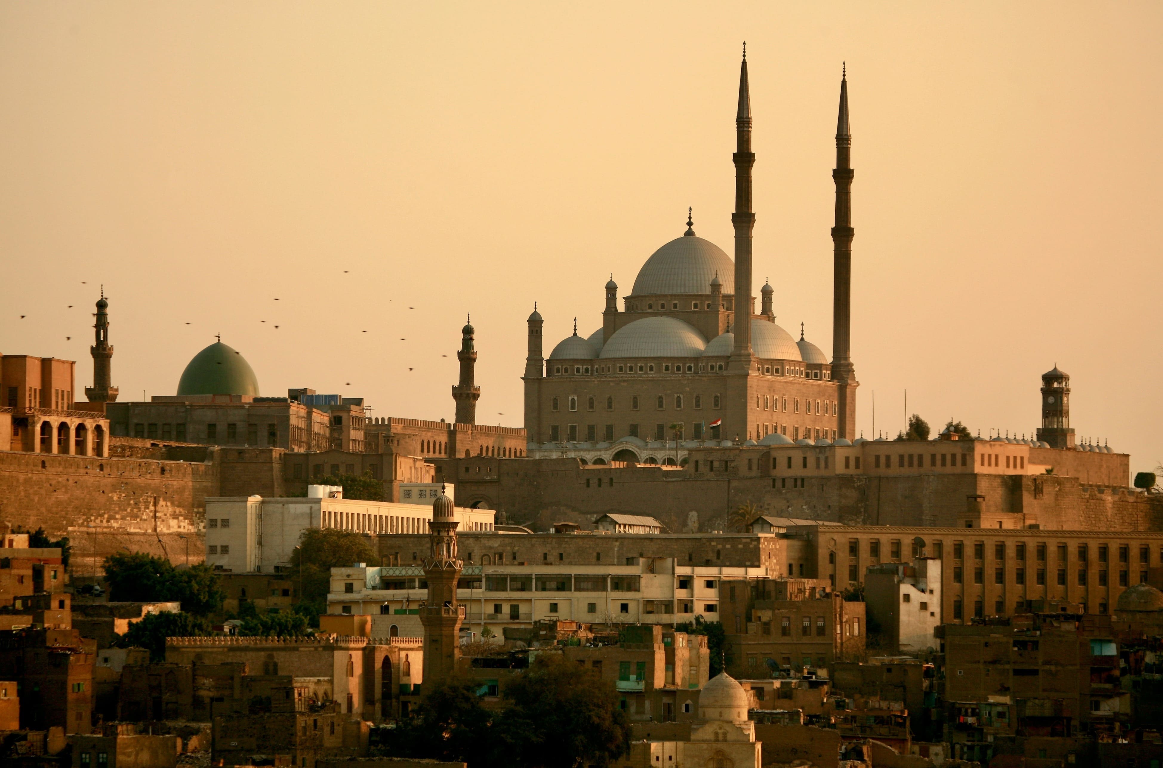 Udsigt til Mohammed Ali-moskeen og citadellet i Cairo. Foto Viktors Farmor