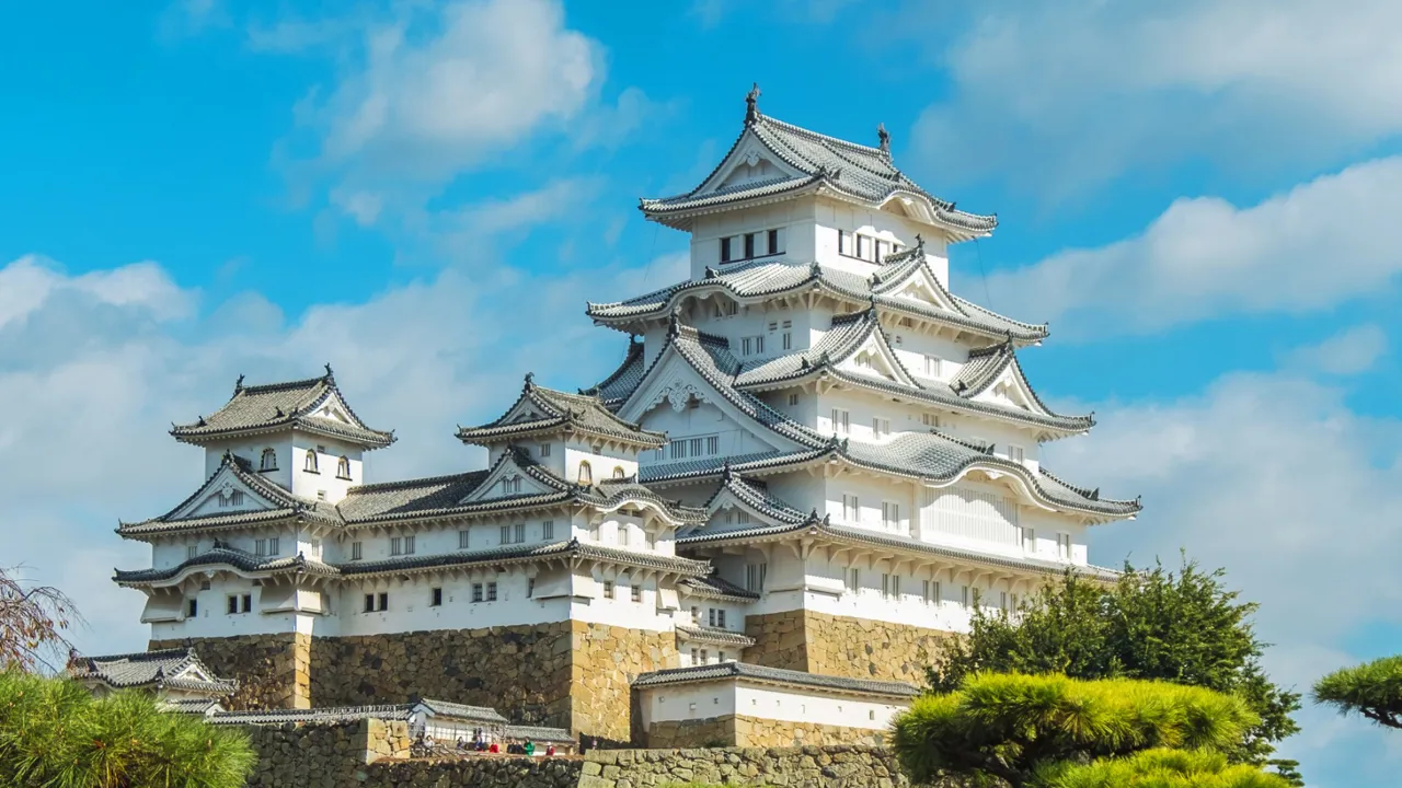 Himeji er den største originale samuraiborg i Japan. Foto Birgit Juul-Jørgensen