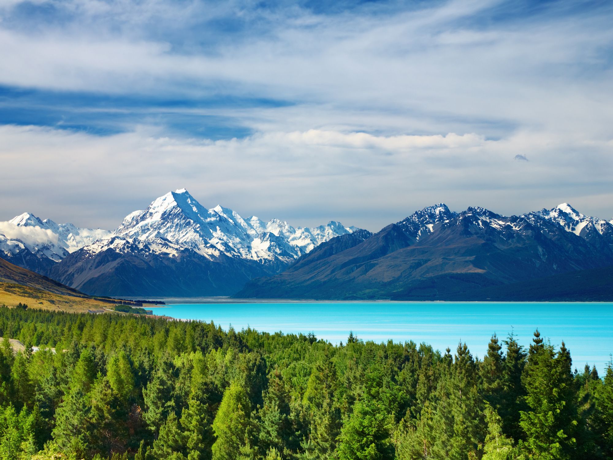 Udsigten til Mt. Cook - New Zealands højeste bjerg. Foto Viktors Farmor
