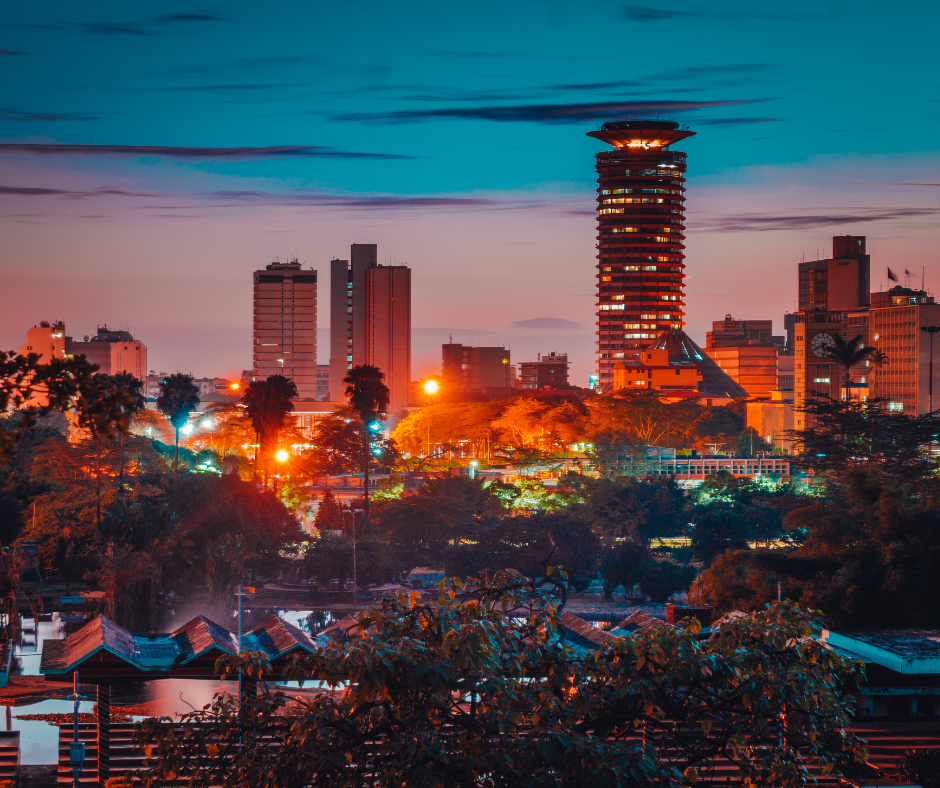 Nairobi er i dag en ægte afrikansk storby, der summer af liv døgnet rundt. Foto Viktors Farmor