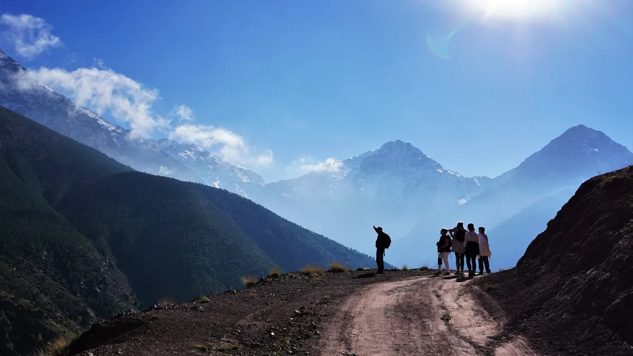 Vi er på en smuk gåtur i Atlasbjergene. Foto Kathrine Svejstrup