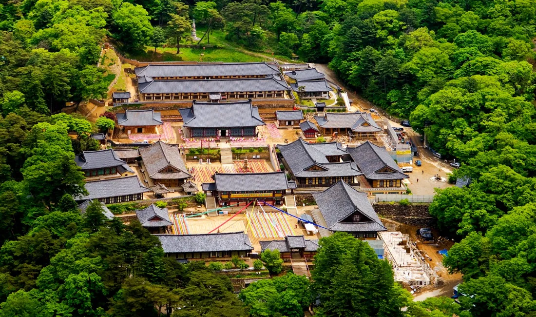 Hainsa templet i Sydkorea huser en enestående litterær skat. Foto Viktors Farmor