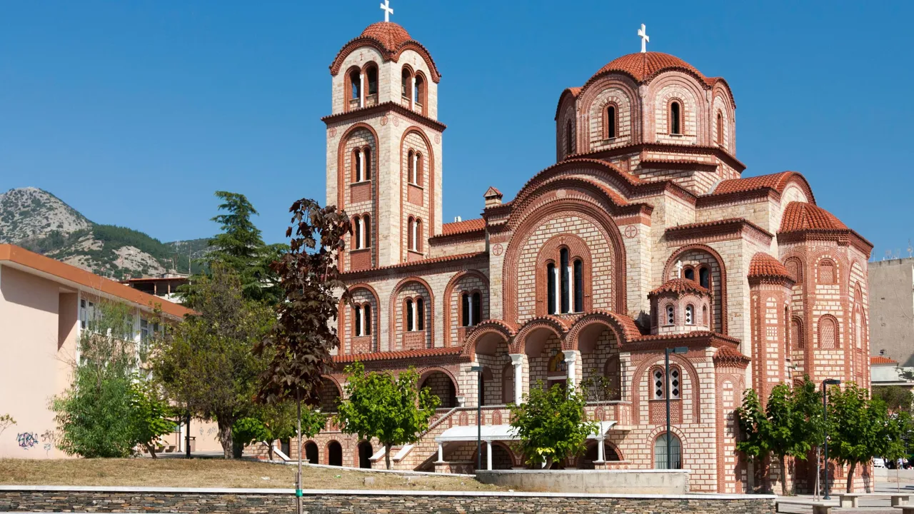 Hagia sophia katedralen i Xanthi. Foto Viktors Farmor