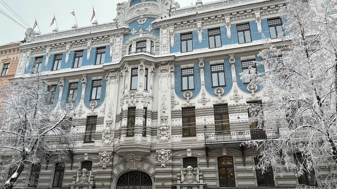 Riga har mange smukke Art Nouveau huse og inspirerende arkitektur. Foto Laura Lyhne Christensen