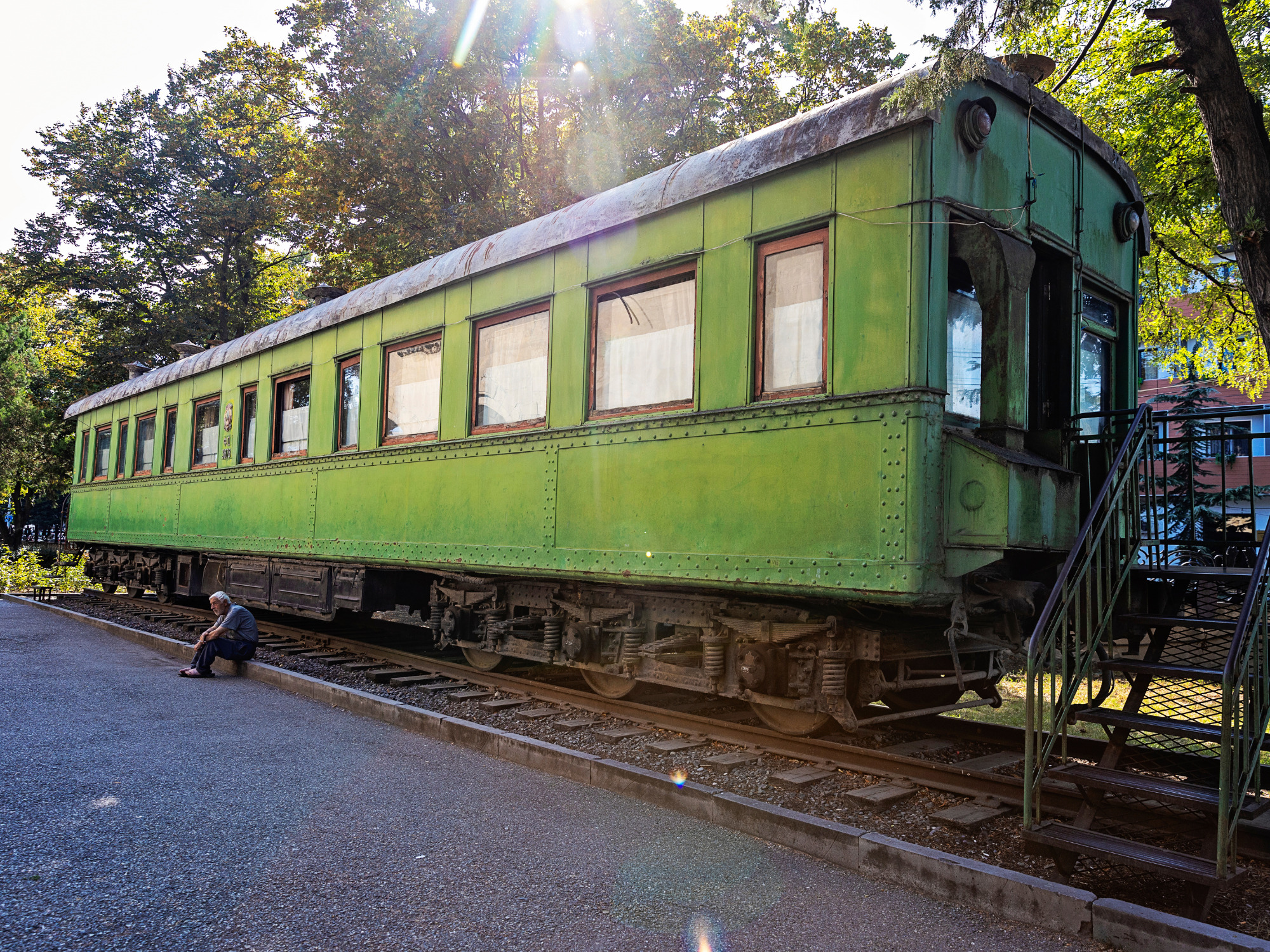 Stalin-togvognen ved museet dedikeret Stalin i Gori. Foto Inge Lynggaard Hansen