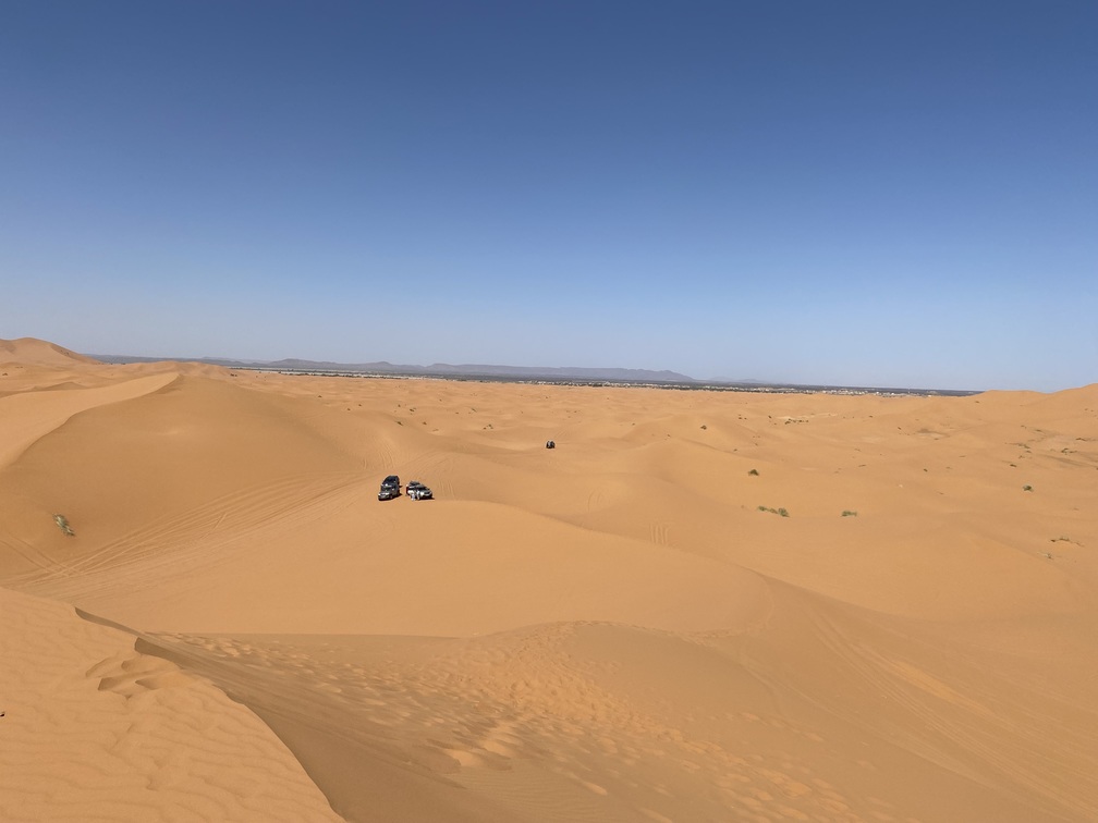 Erg Chebbi - sandørkenen på kanten af Merzouga. Foto Maria Kring
