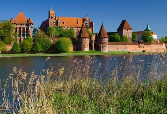Fra fæstning Malbork dominerede Den Tyske Orden hele Østersøkysten i Middelalderen. Foto Viktors Farmor