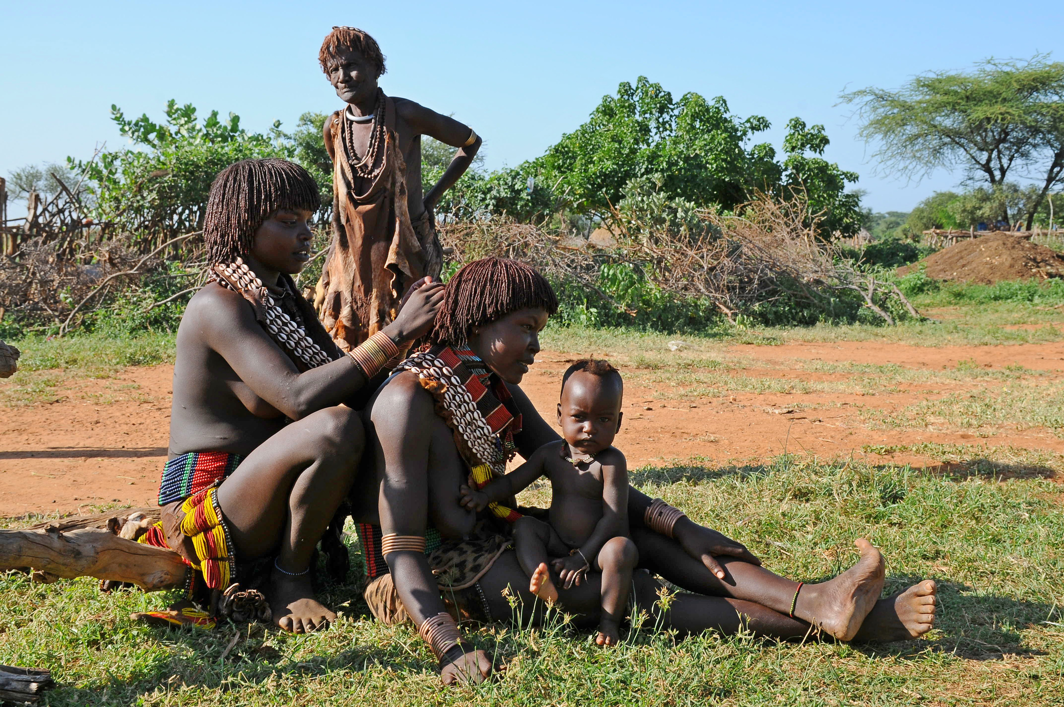 Hamar-folket som vi skal ud at besøge. Foto Viktors Farmor