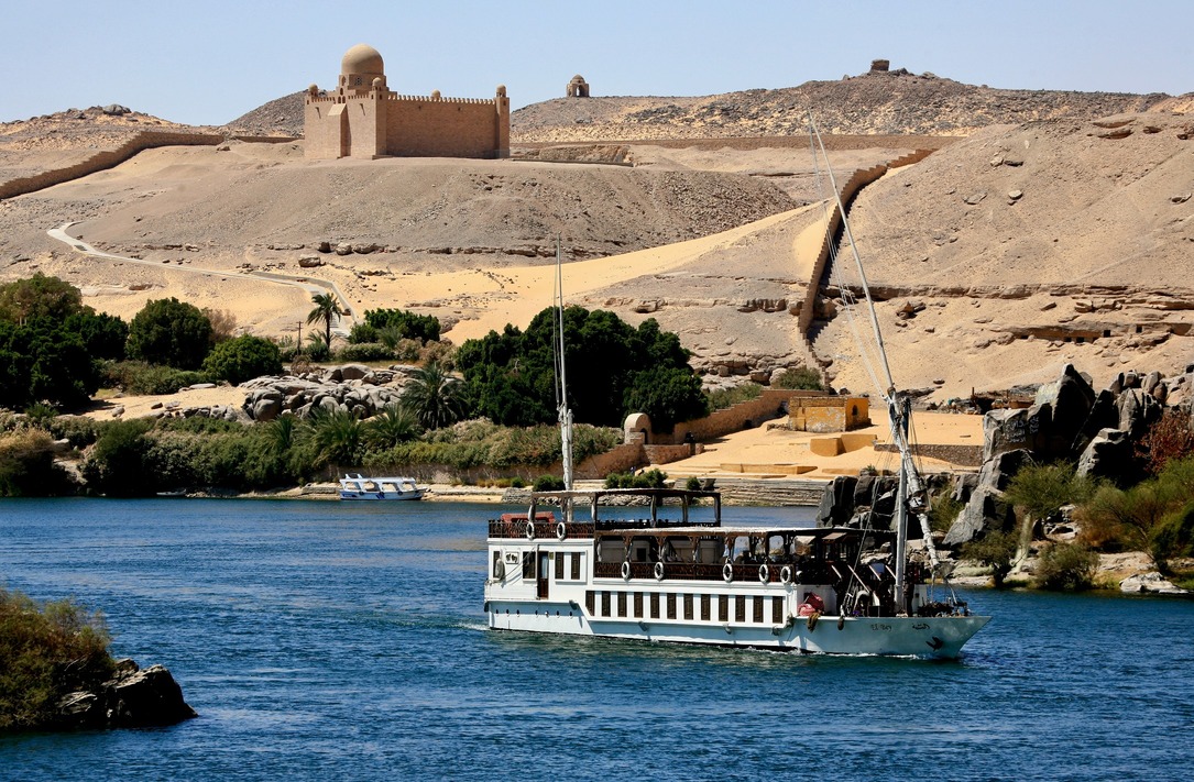 Den bedste måde at opleve Nilen ved Aswan er fra en båd. Foto Anders Stoustrup
