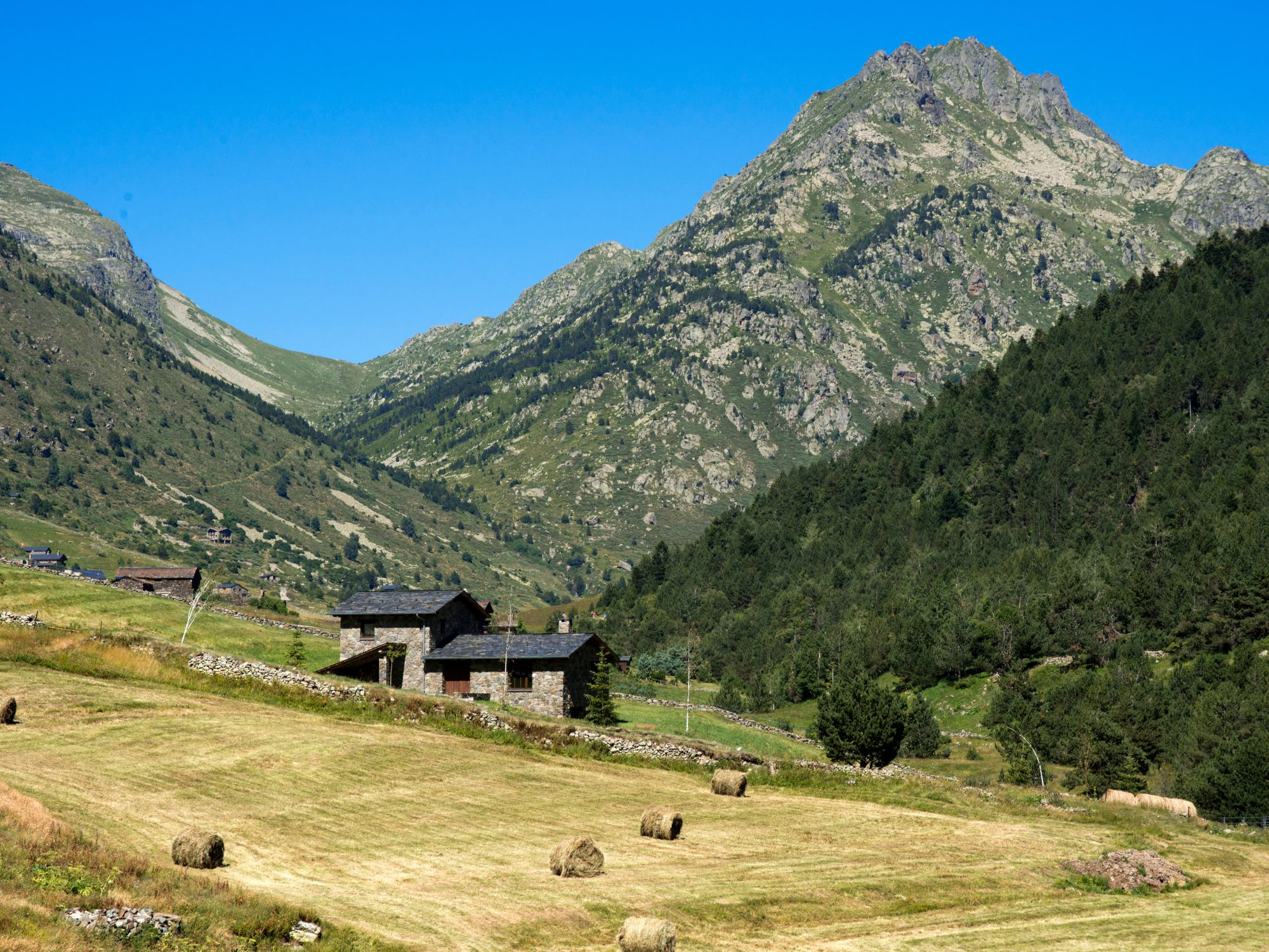 Udsigt til landbrugslivet i Incles dalen. Foto Viktors Farmor