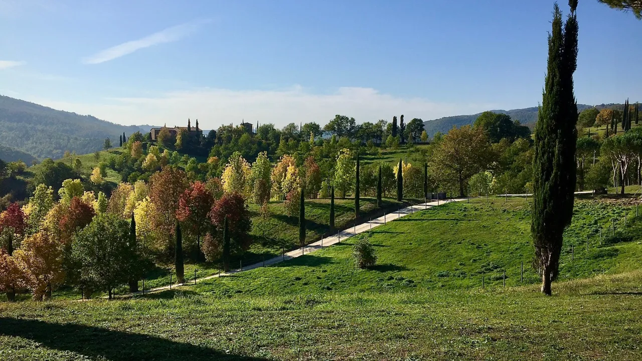 Vejret i Umbrien er stadig skønt i efteråret. Foto Lene Brøndum