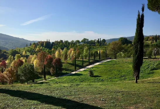Vejret i Umbrien er stadig skønt i efteråret. Foto Lene Brøndum
