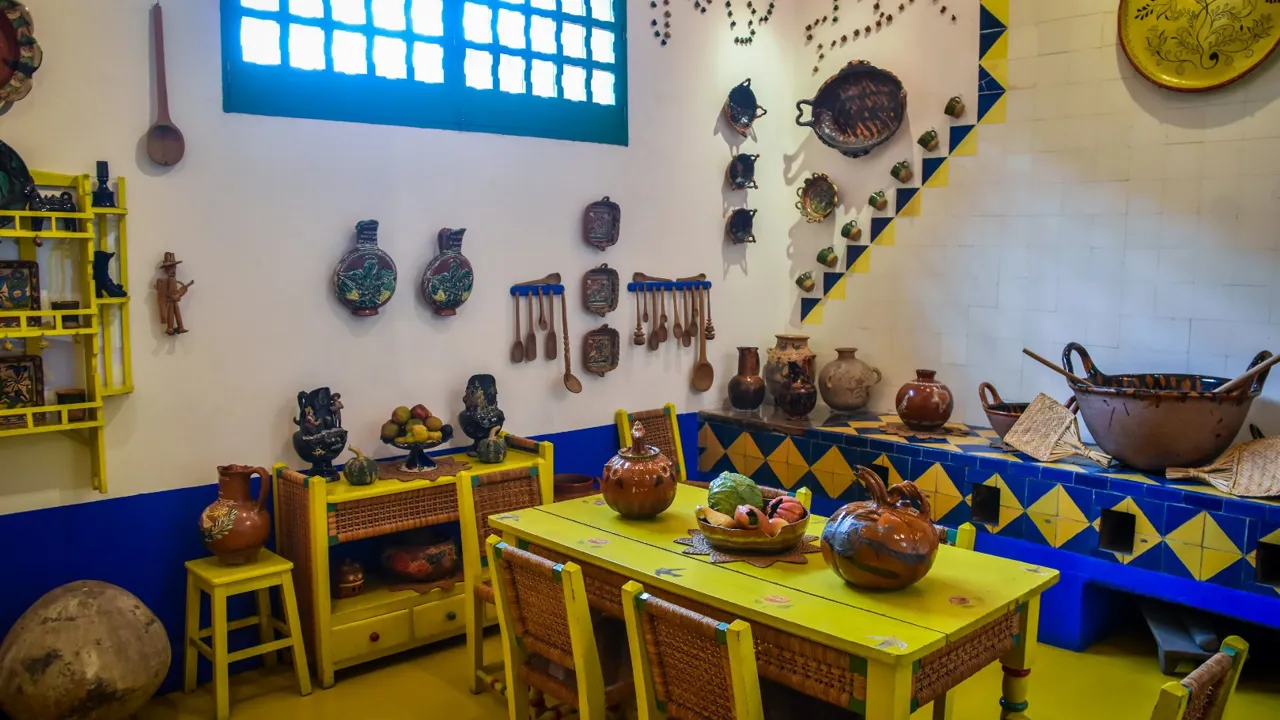 Frida Kahlo og Diego Riveras køkken. Foto Josefine Aude Raas