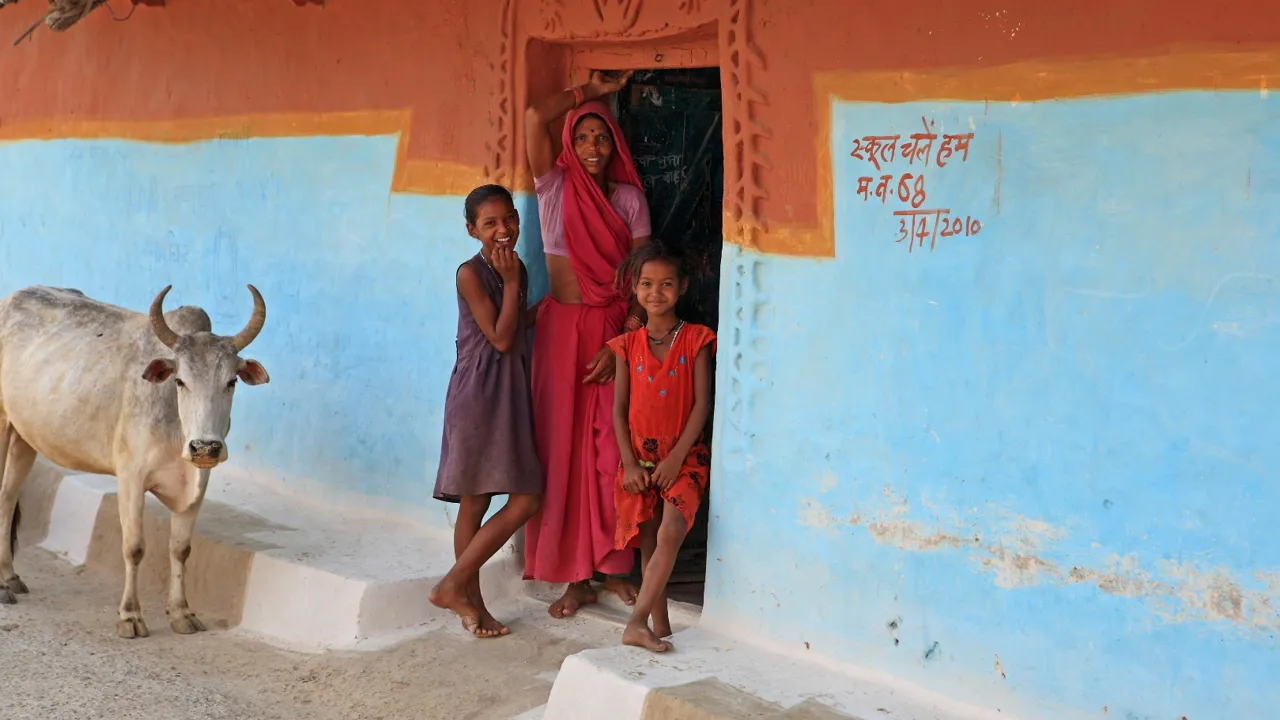 Lokal landsby nær Bandhavgarh. Foto Anders Stoustrup