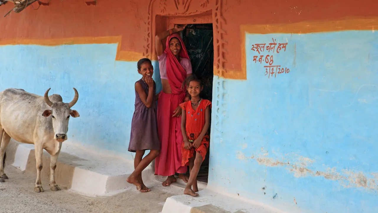 Lokal landsby nær Bandhavgarh. Foto Anders Stoustrup