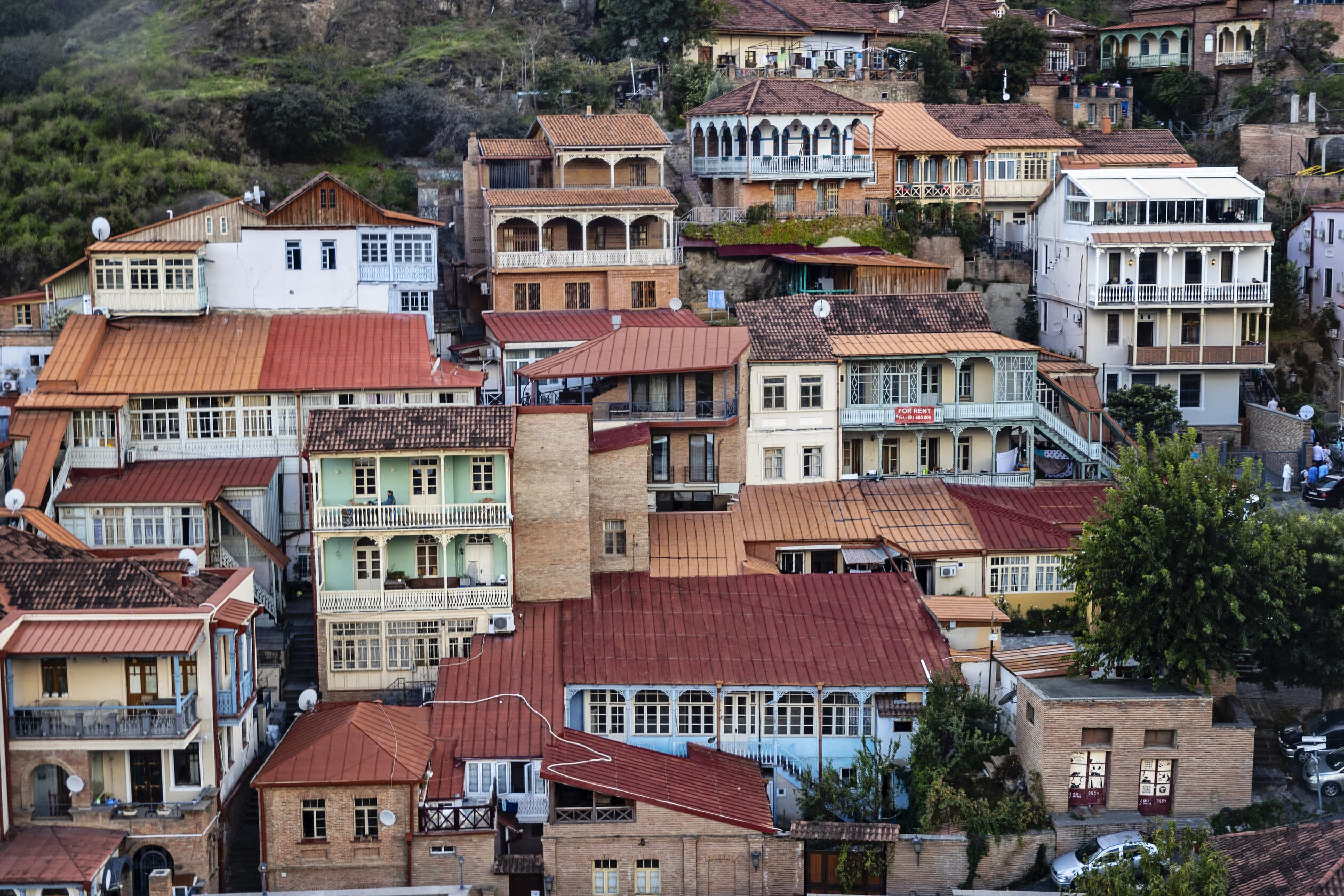 Udsigt over Tbilisis gamle bydel. Foto Anders Stoustrup 