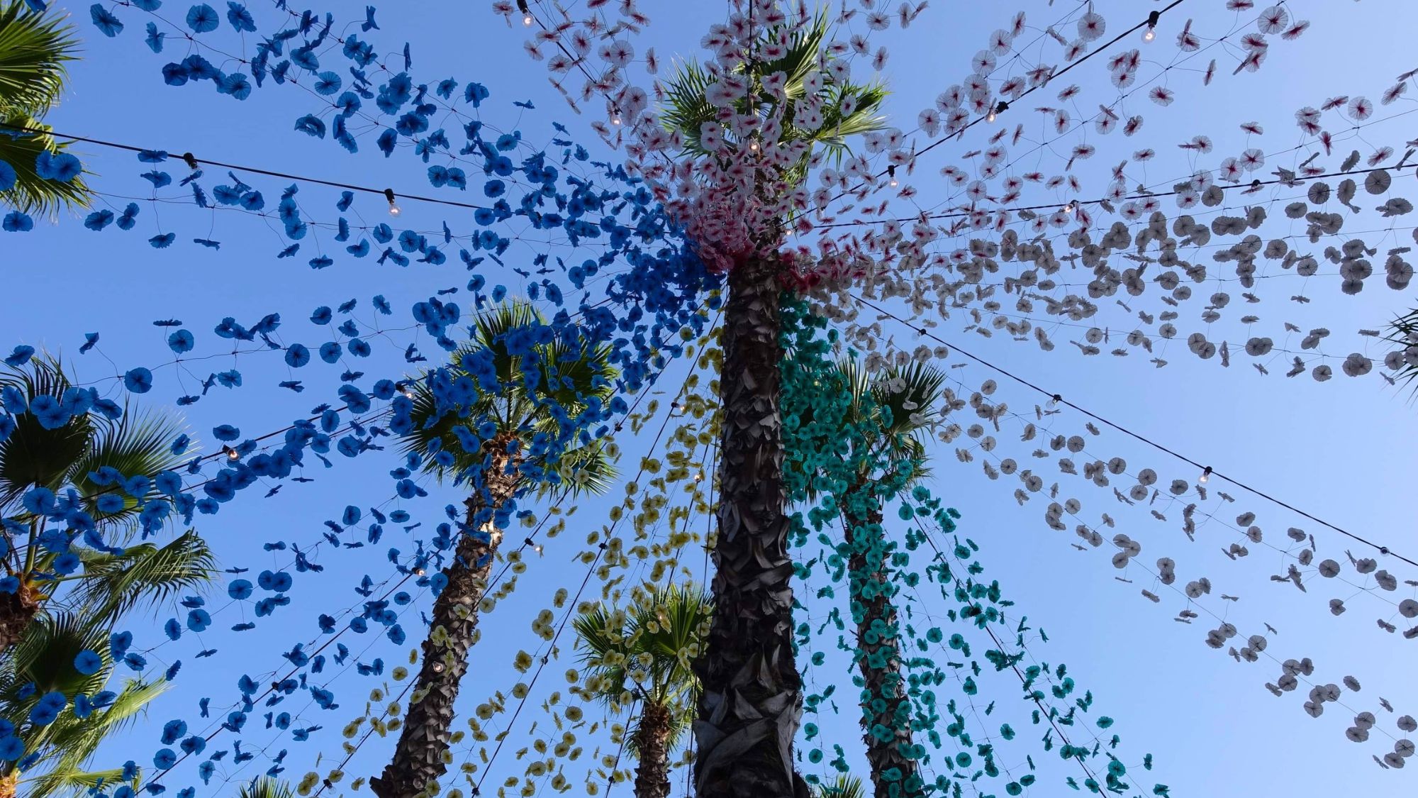 Der er smukt pyntet op til den årlige blomsterfestival på Madeira. Foto Viktors Farmor