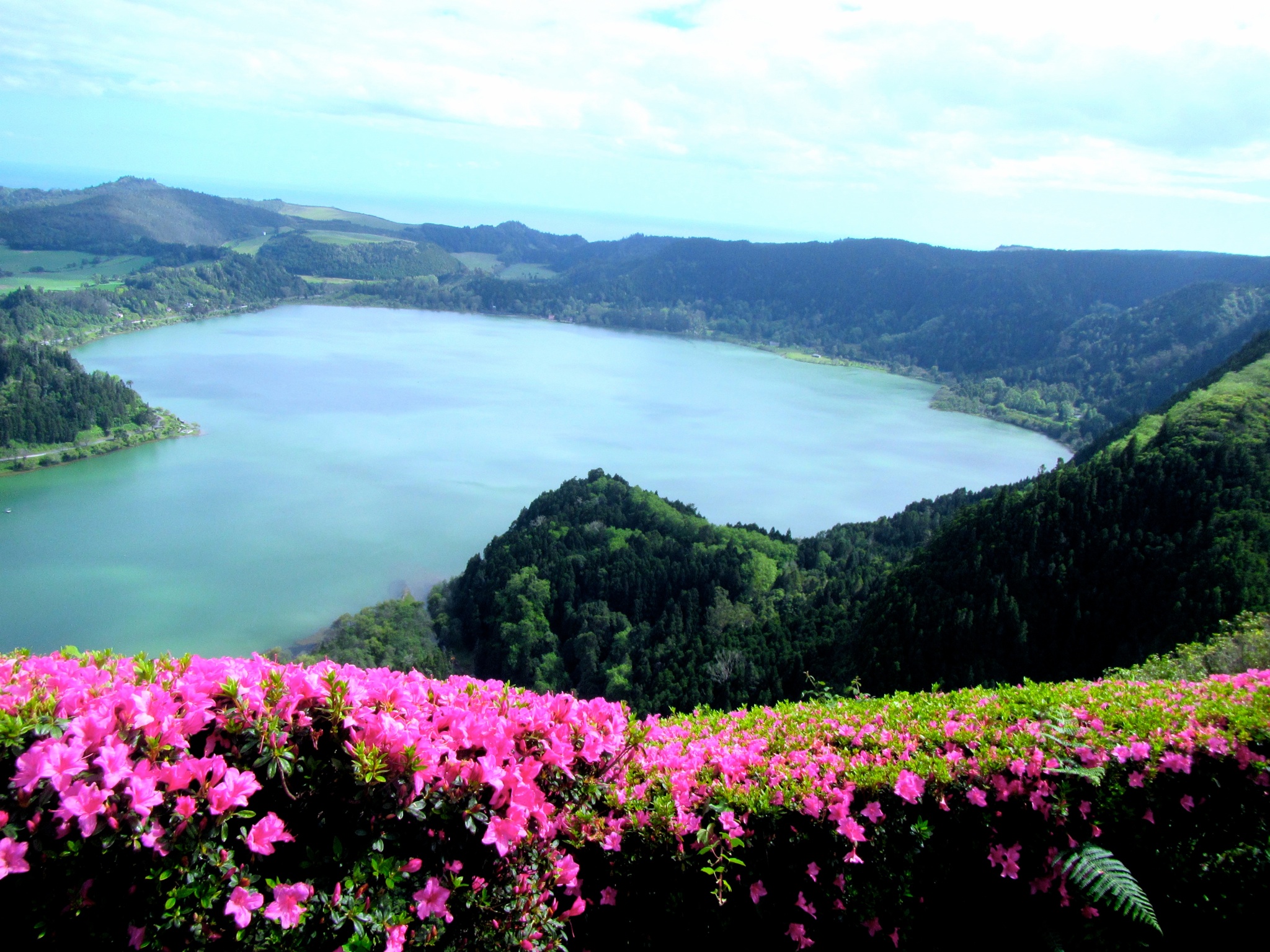 Udsigten over Furnas sø. Foto Marlene T. Kristensen
