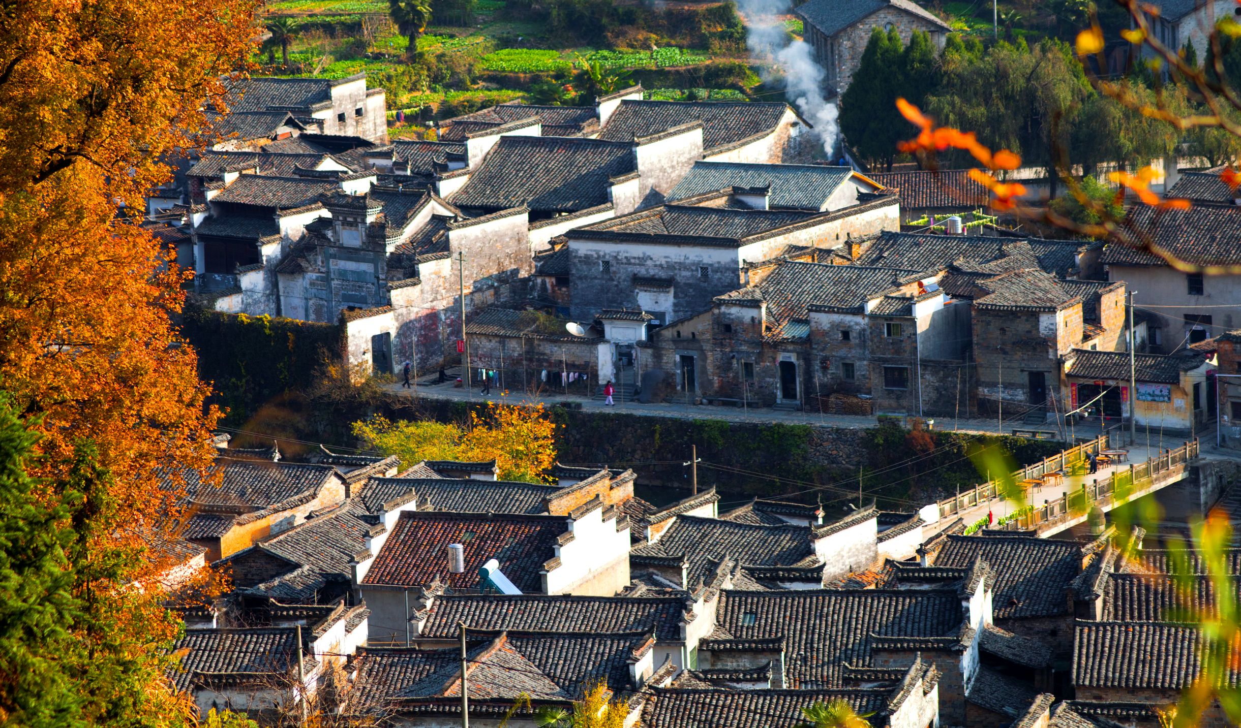 Det stille liv udfolder sig i landsbyen Yaoli. Foto Viktors Farmor