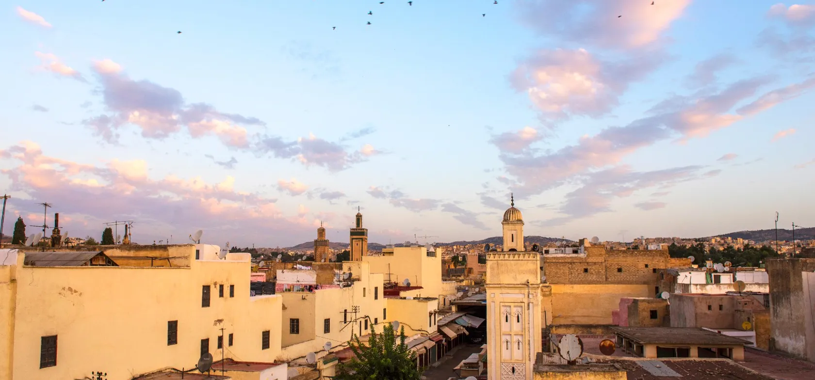 Solopgang over Fez. Foto Karin Reif