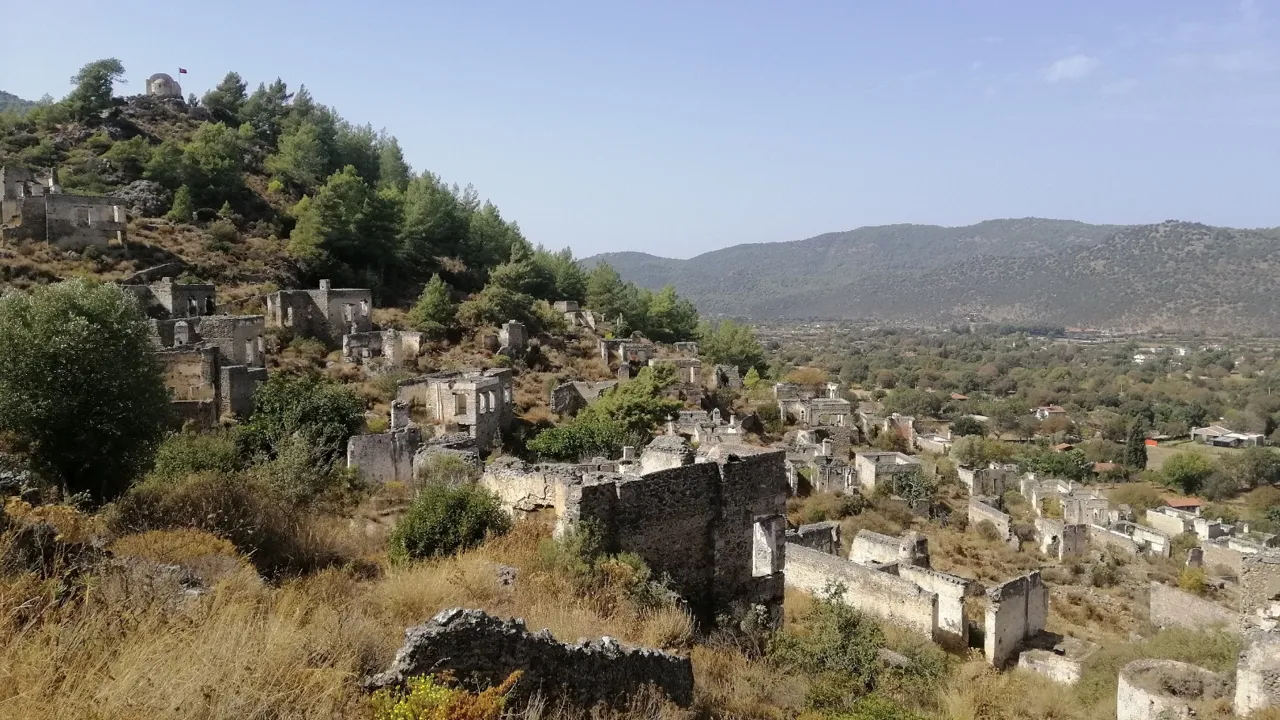 Den forladte græske landsby, Kayaköy, var tidligere kendt som Levissi. Foto Niels Vognsen