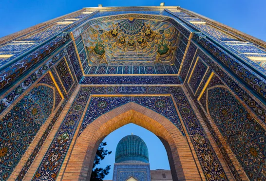 Udsmykningerne har en kulturel og religiøs betydning i Uzbekistan. Foto Viktors Farmor