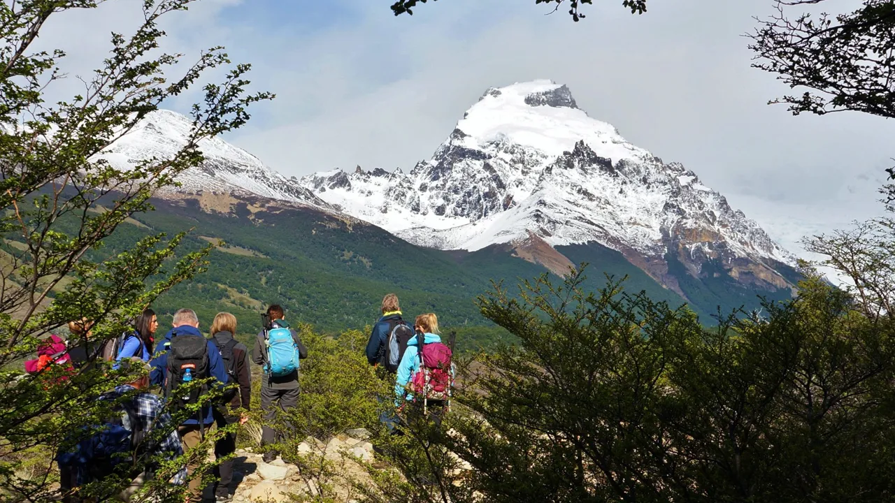 På vej til Cerro Torre gletsjeren. Foto Ulla Haugsted
