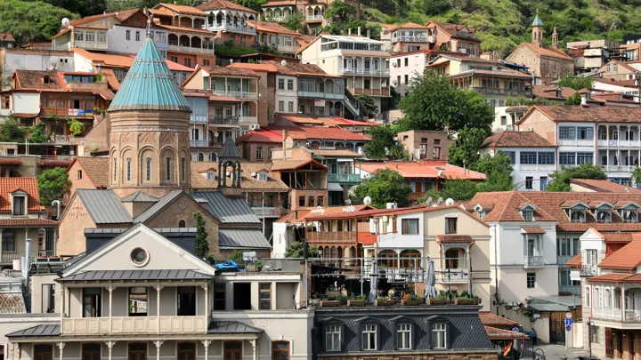 Udsigt over Tbilisis gamle bydel. Foto Anders Stoustrup