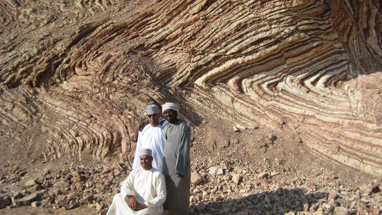 Geologien er en oplevelse i sig selv. Foto Vivian Sandau