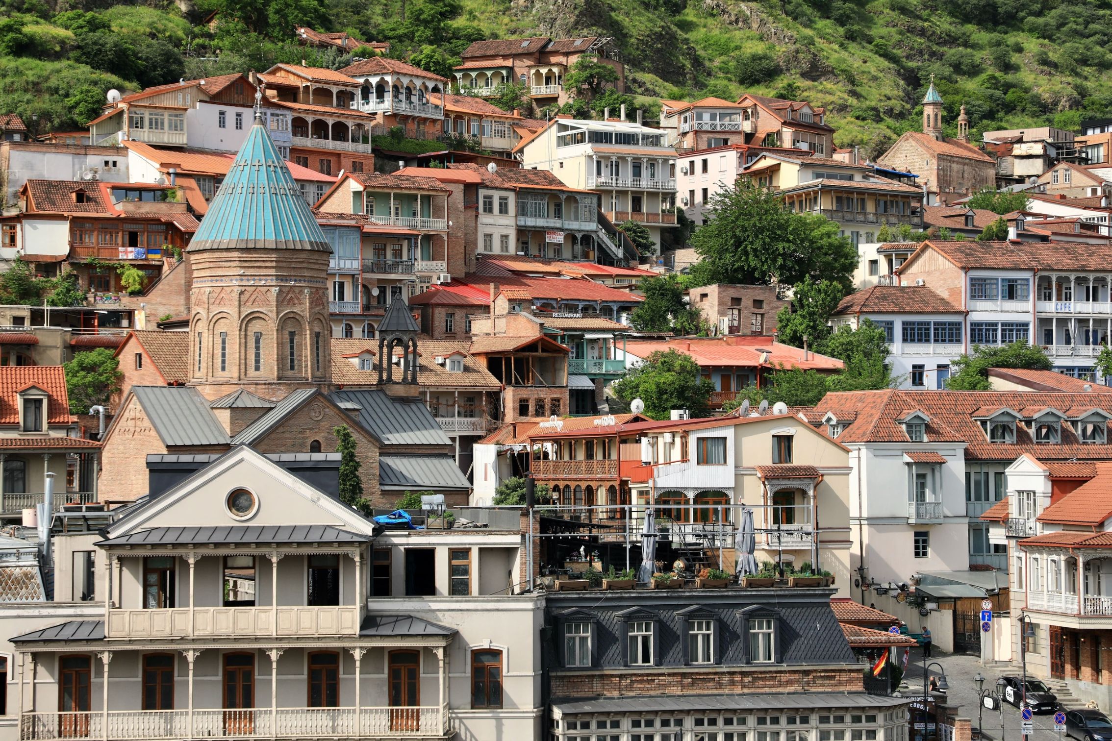 Udsigt over Tbilisis gamle bydel. Foto Anders Stoustrup