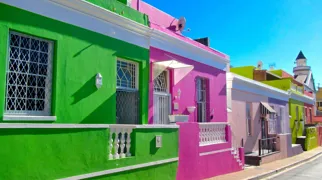 Bo Kaap kvarteret stråler med sine farver i Cape Town. Foto Marlene T. Kristensen