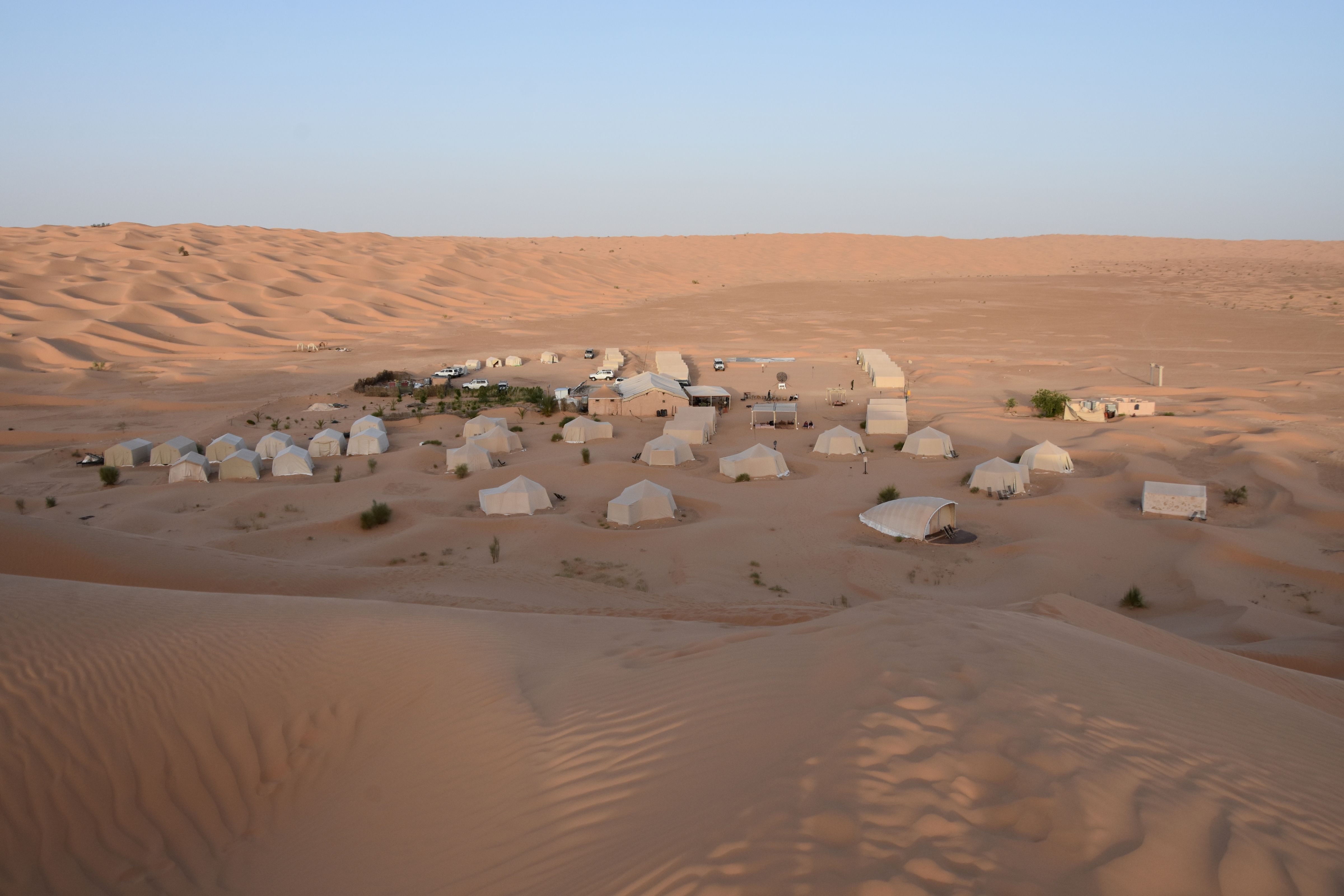 Camp Mars i Sahara i Tunesien, hvor vi overnatter i helt unikke ørken-omgivelser. Foto Tom Dalsgaard