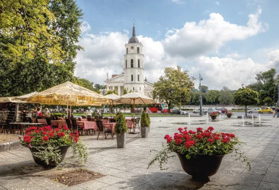 Domkirken i Vilnius er den vigtigste romerskkatolske domkirke i Litauen. Foto Viktors Farmor