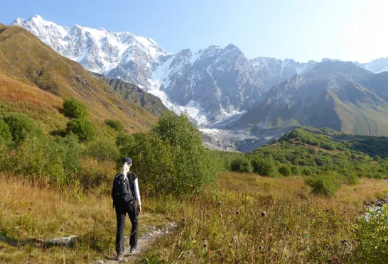 Vi tager på smukke vandreture i Svaneti regionen i Georgien. Foto Michael Andersen