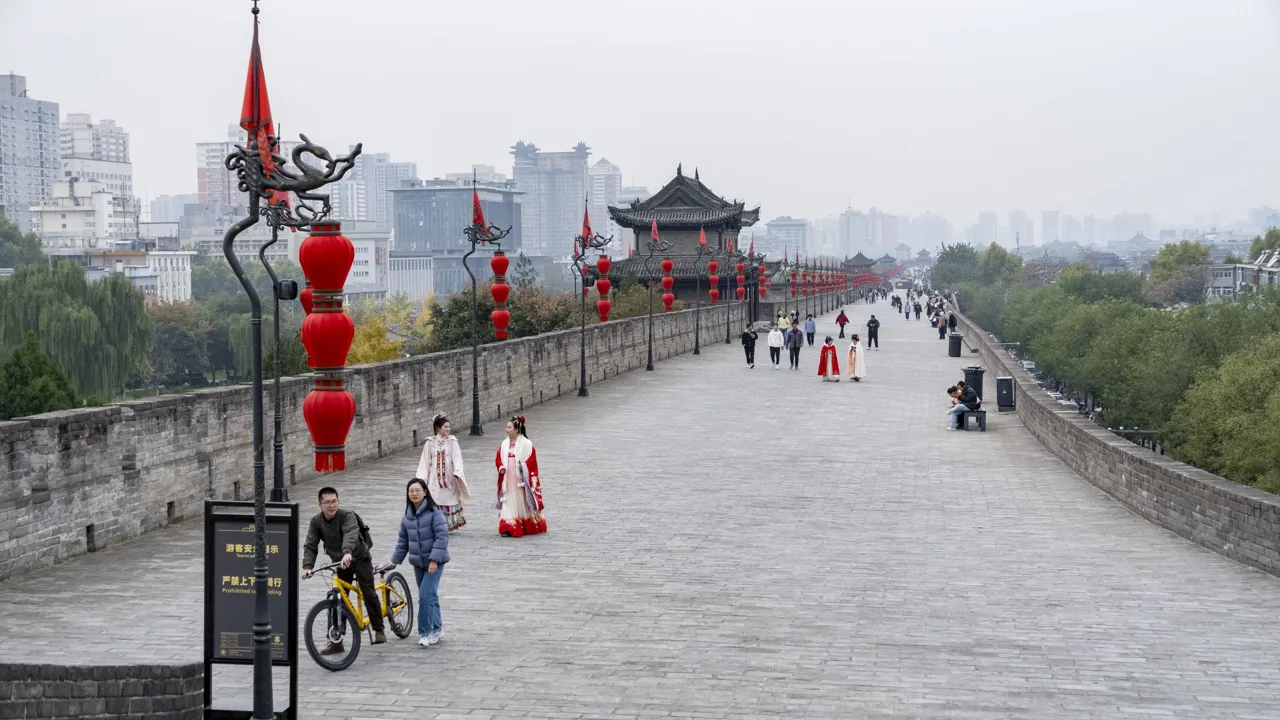 Bymuren i Xian. Foto Carsten Lorentzen.