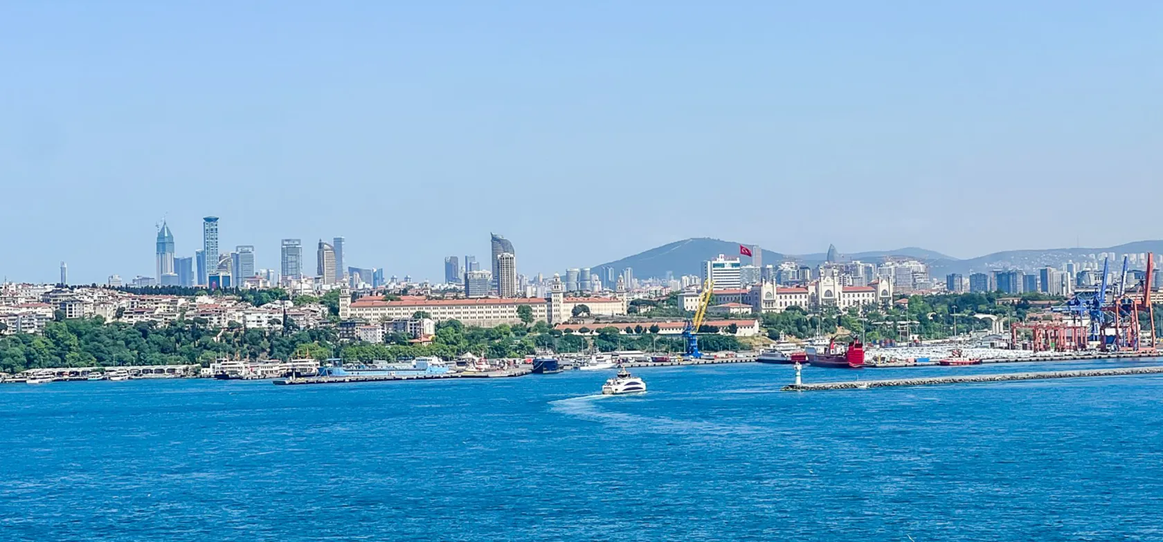 Udsigt ud over Istanbul fra vandet. Foto Tea Tougaard