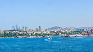 Udsigt ud over Istanbul fra vandet. Foto Tea Tougaard