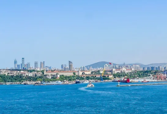 Udsigt ud over Istanbul fra vandet. Foto Tea Tougaard