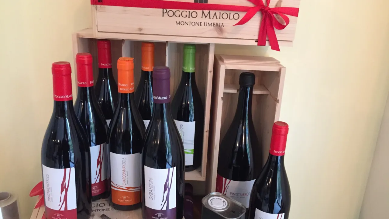 Vi er til vinsmagning, druerne er Chardonnay, Syrah og Pinot Noir. Foto Lene Brøndum