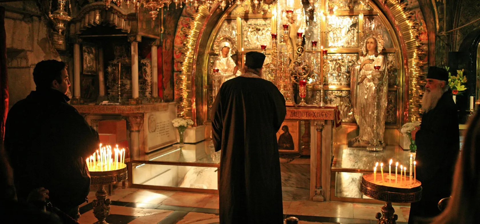 Gravkirken i Jerusalem, lige der hvor Jesus blev korsfæstet. Foto Anders Stoustrup