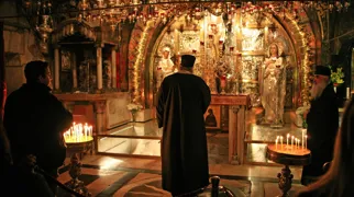 Gravkirken i Jerusalem, lige der hvor Jesus blev korsfæstet. Foto Anders Stoustrup