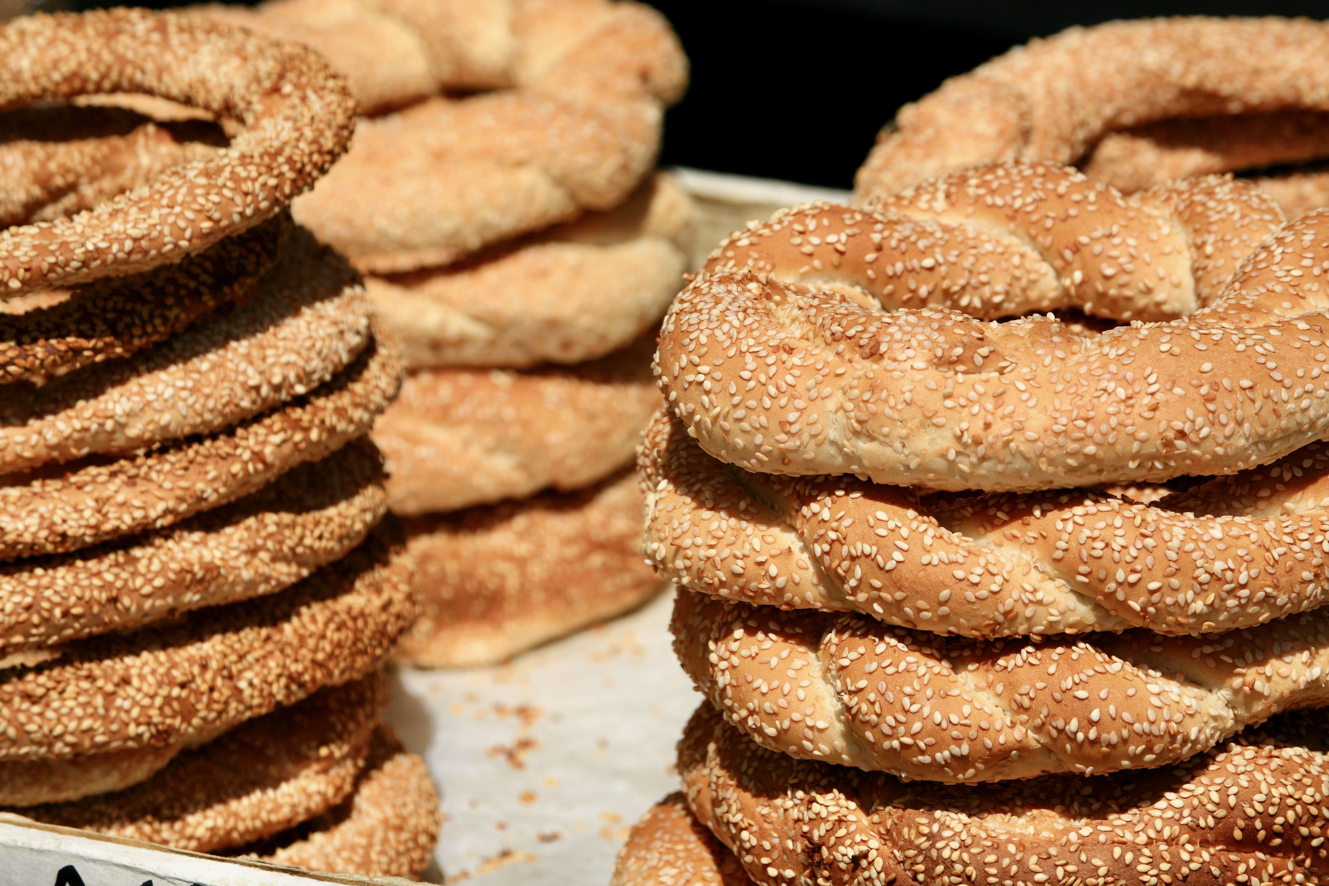 Brødringe til salg i Athen. Foto af Anders Stoustrup