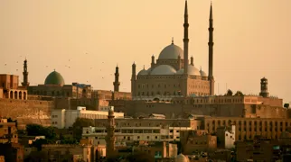 Udsigt til mohammed ali moskeen og citadellet i Kairo. Foto Viktors Farmor