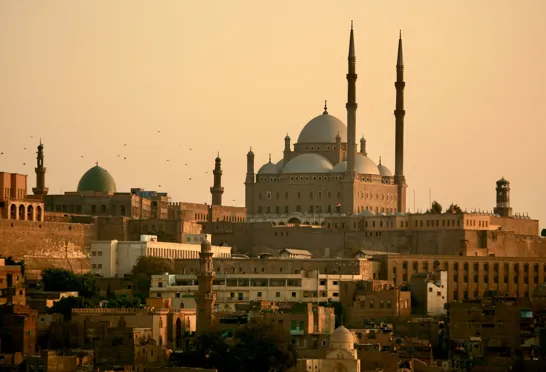 Udsigt til Mohammed Ali-moskeen og Citadellet i Cairo. Foto Viktors Farmor