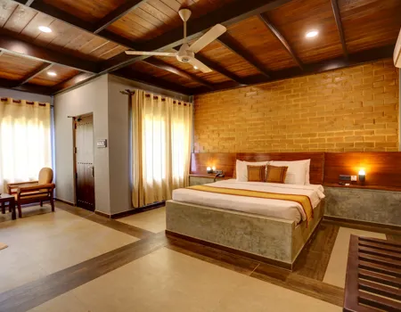 På grupperejsen Sri Lanka og det autentiske Maldiverne med Viktors Farmor sover vi på Kaveri Resort & Spa