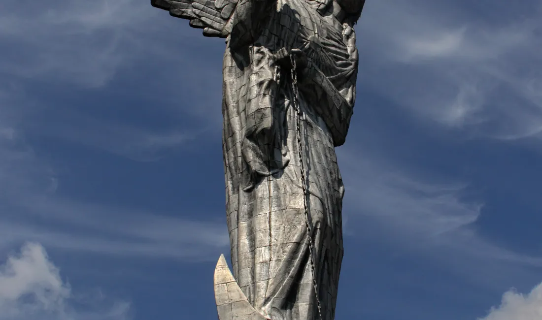 La Virgen de Quito (Quitos Madonna) på El Panecillo højen. Foto Claus Bech