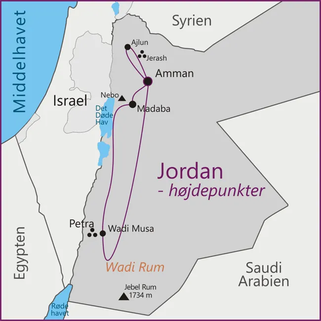 Jordans højdepunkter