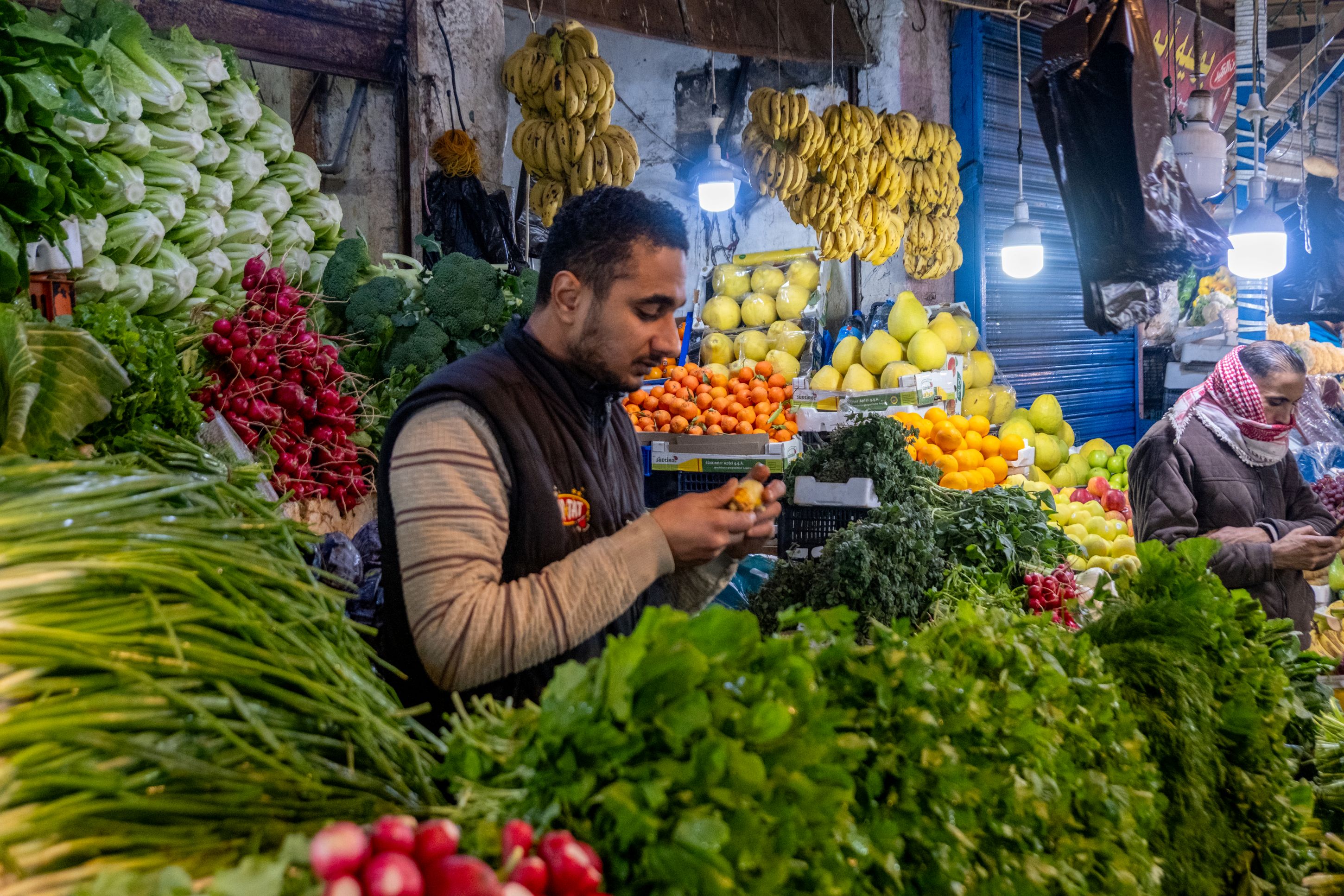 På byvandringen i Amman oplever vi byens farverige bazar. Foto Anders Lorenzen